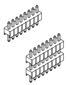 Produkt Nr. A127103 (1.27 mm Pitch; THT)